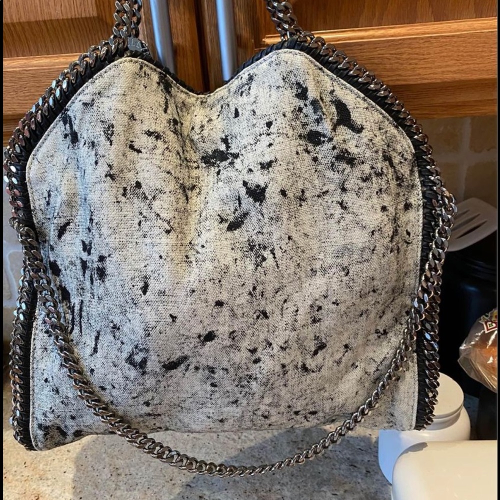 Stella McCartney grey/black tie dye Falabella bag
